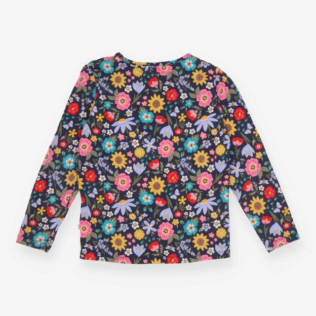 T-Shirt Long Sleeve Navy Floral Pollinators