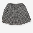 Skirt black white check
