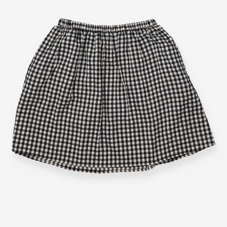 Skirt black white check