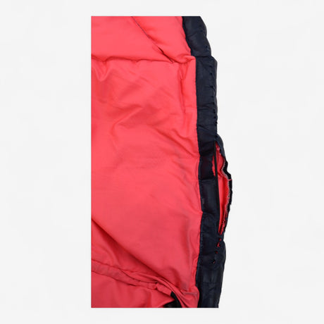 Navy Puffer Coat Pink Lined