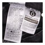 Straight Jeans Washed Black High Rise Slim Fit