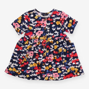 Dress short sleeve navy floral