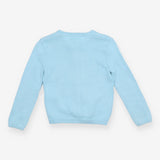 Light Knit Cardigan Blue with Shells Buttons
