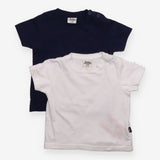 Navy & White T-shirt 2 Pack