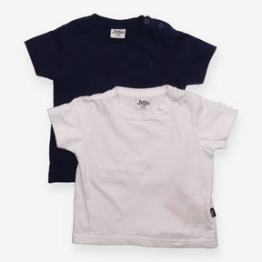 Navy & White T-shirt 2 Pack