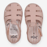 Dusty Pink Velcro Sandals