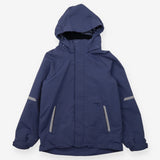Blue Shell Jacket Striped Lining 