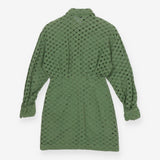 Sandro Shera Broderie Anglaise Mini Shirt Dress FR
