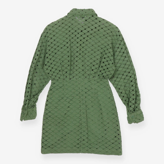 Sandro Shera Broderie Anglaise Mini Shirt Dress FR