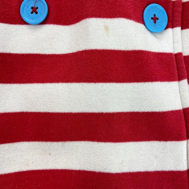 Red and white striped cotton jacket