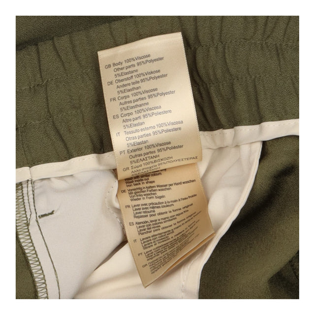 Jogger Trousers Olive Green Drawstring Waist Cuffe