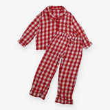 Red Plaid Pyjamas with Hearts