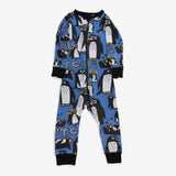 One off Sleepsuit blue cold penguin