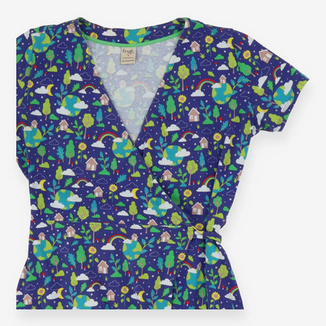 Frugi Esme Wrap Earth Day Dress