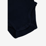Bodysuit Long Sleeve Navy Ribbed
