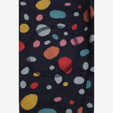 Navy joggers colourful spots 