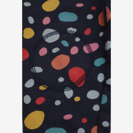 Navy joggers colourful spots 