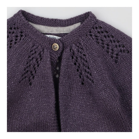 Cardigan purple sparkle