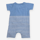 Romper blue striped jungle tour van