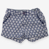 Denim shorts white floral