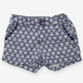Denim shorts white floral
