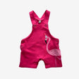 Pink Shortie Flamingo Dungarees