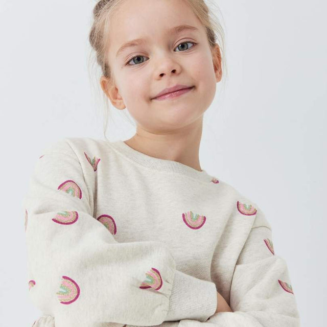 Ecru Rainbow sweater dress