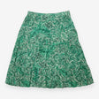 Green Cream Paisley Printed Tiered Maxi Skirt