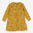 Dress mustard floral button down