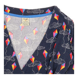 Bloom Organic Cotton Nursing Wrap Dress Kite Print