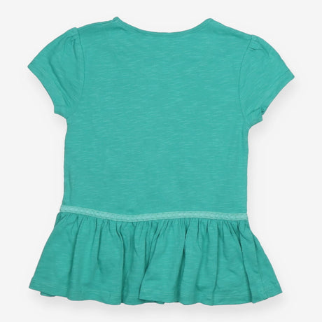 Tee Green SS frill bottom