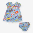 Blue Bunny Dress with Bloomers