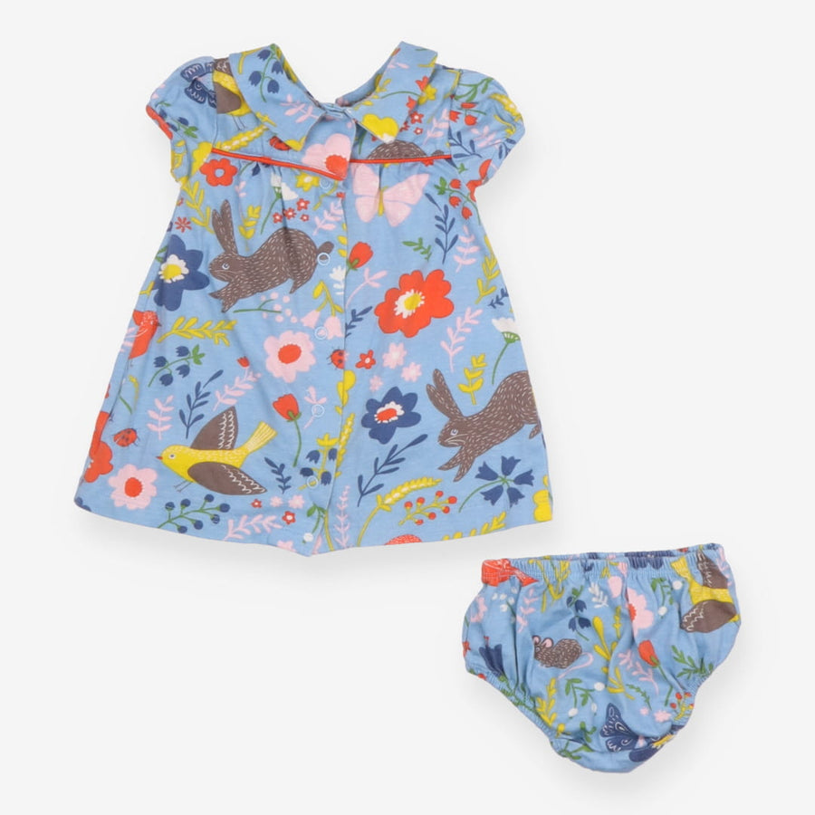 Blue Bunny Dress with Bloomers