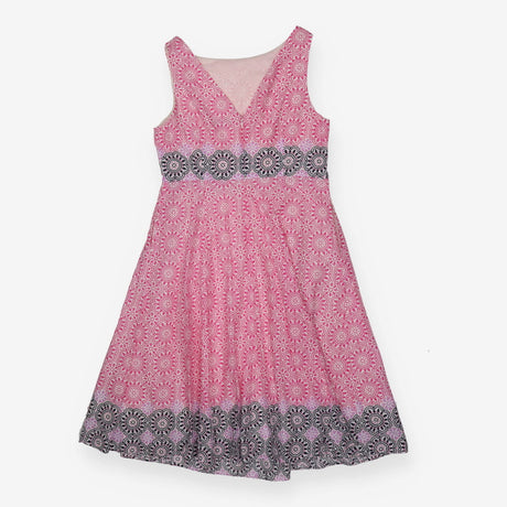 Sundress Pink Print Midi Dress