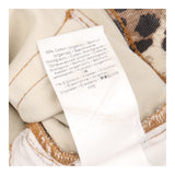 Leopard Print Organic Cotton Straight Leg Jeans