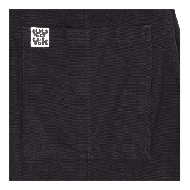 Dungarees Black Organic Cotton Straight Leg