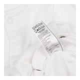 Sleepsuits White Popper 4 Pack