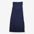 Maternity Skirt Navy Roll-Top Waist