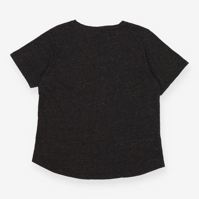 Grey Confetti V‑Neck Organic Cotton T‑Shirt
