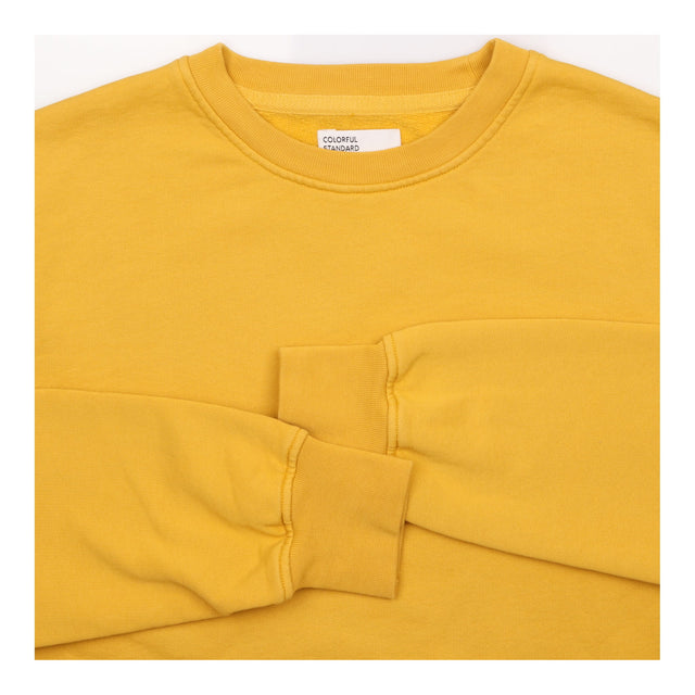 Cotton Crewneck Sweatshirt Mustard Yellow