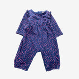 Navy & Pink Spotted Jumpsuit