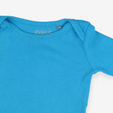 Blue ribbed sleepsuit
