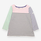 Harbour colour-block striped top