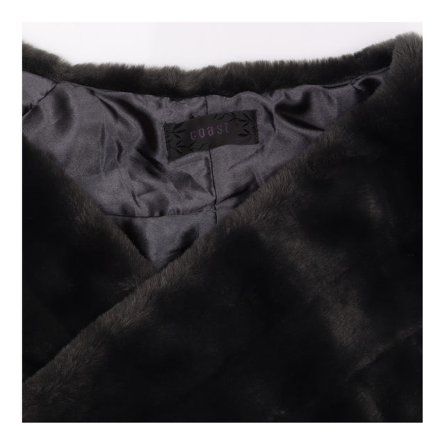 Faux Fur Wrap Charcoal Grey Evening Stole