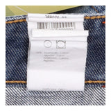 Y2K Vintage Low Rise Blue Whiskered Denim M