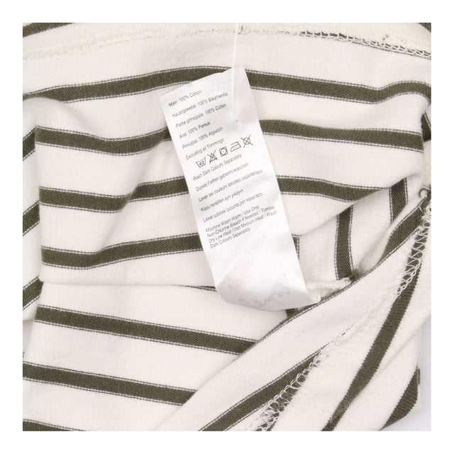Breton Top Cream Pink Charcoal Stripe Long Sleeve