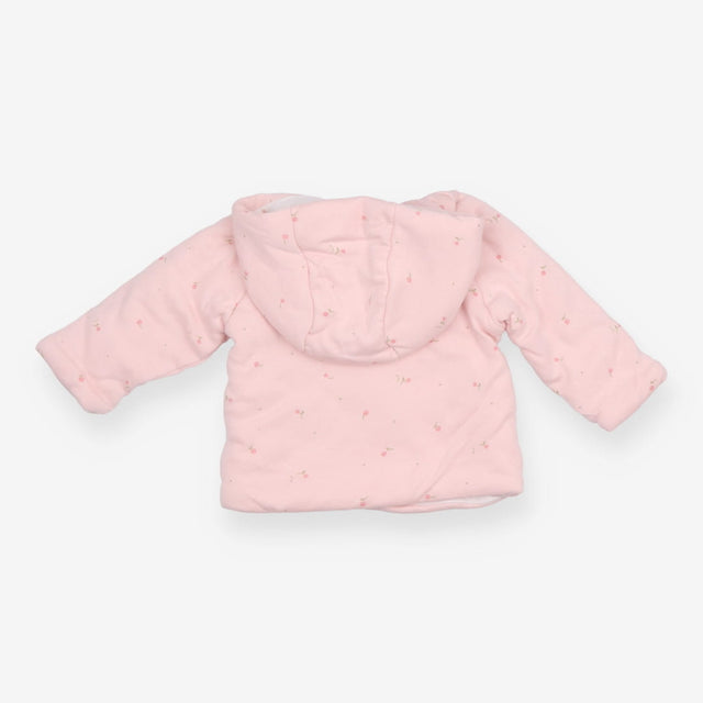 Cardigan Jersey Hooded Padded Pink Floral