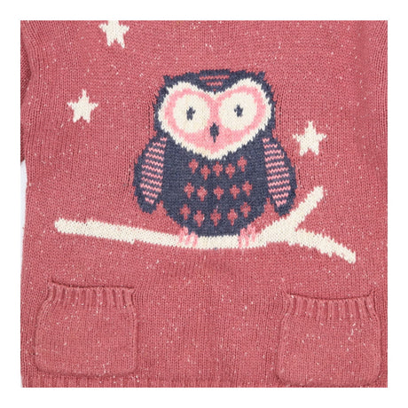 Sweater knit pink owl