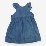 Denim ruffle strap peter rabbit dress