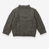 Green Knit half zip sweater